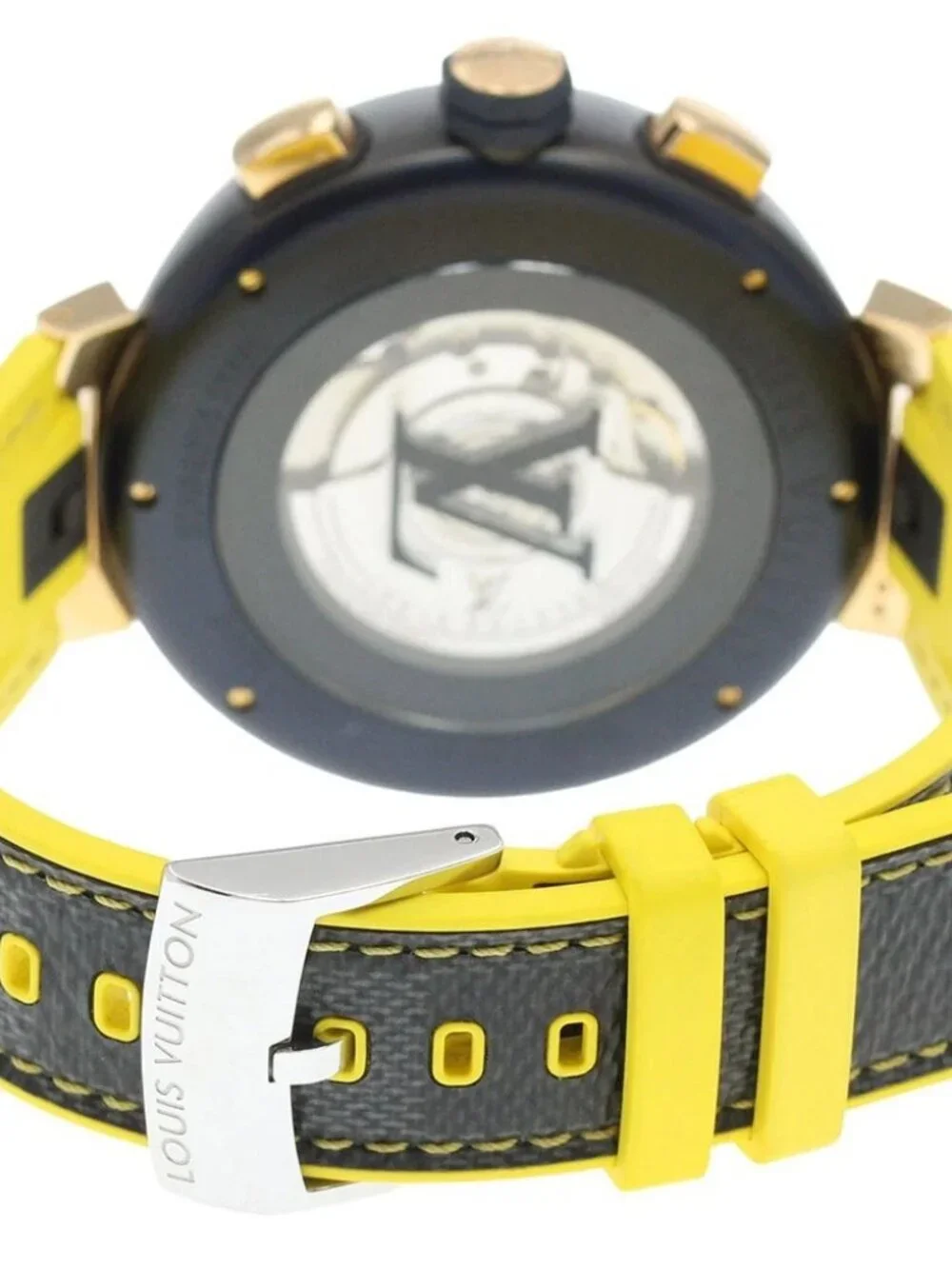 LOUIS VUITTON Tambour Damier Cobalt Automatic Men's Watch